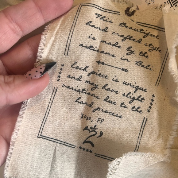 Free People Bali At Last Maxi Dress NWT Ivory Cream Beaded Embellished XS - Picture 11 of 16